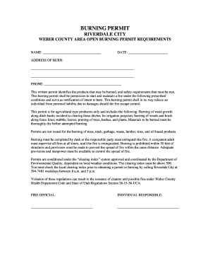 weber county burn permit.